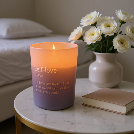 Self-Love Affirmation Candle – A Daily Ritual for Worthiness